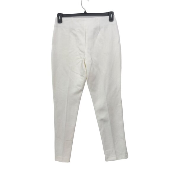 Chico's Women's Off White Slim-Fit Ankle Pants Size 00 Stretch Pull On Casual - Picture 3 of 13